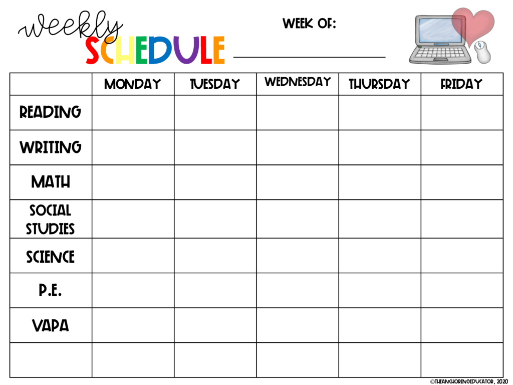 weekly-schedule-templates